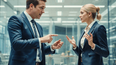 Due manager impegnati in un'accesa discussione